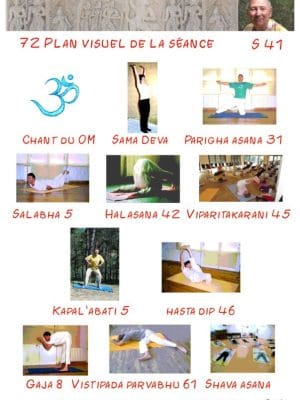 Ref 72 Séance Yoga traditionnel “Se relier, mémoire et persévérance” en vidéo avec Bernard S 41- + relaxation - 1h03 mn