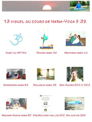 Ref 87 - 13 Séance Yoga traditionnel en vidéo avec Bernard S 39 - 58mn