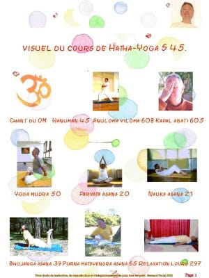 Ref 106 Séance Yoga traditionnel Bernard S 45 - 1h19mn