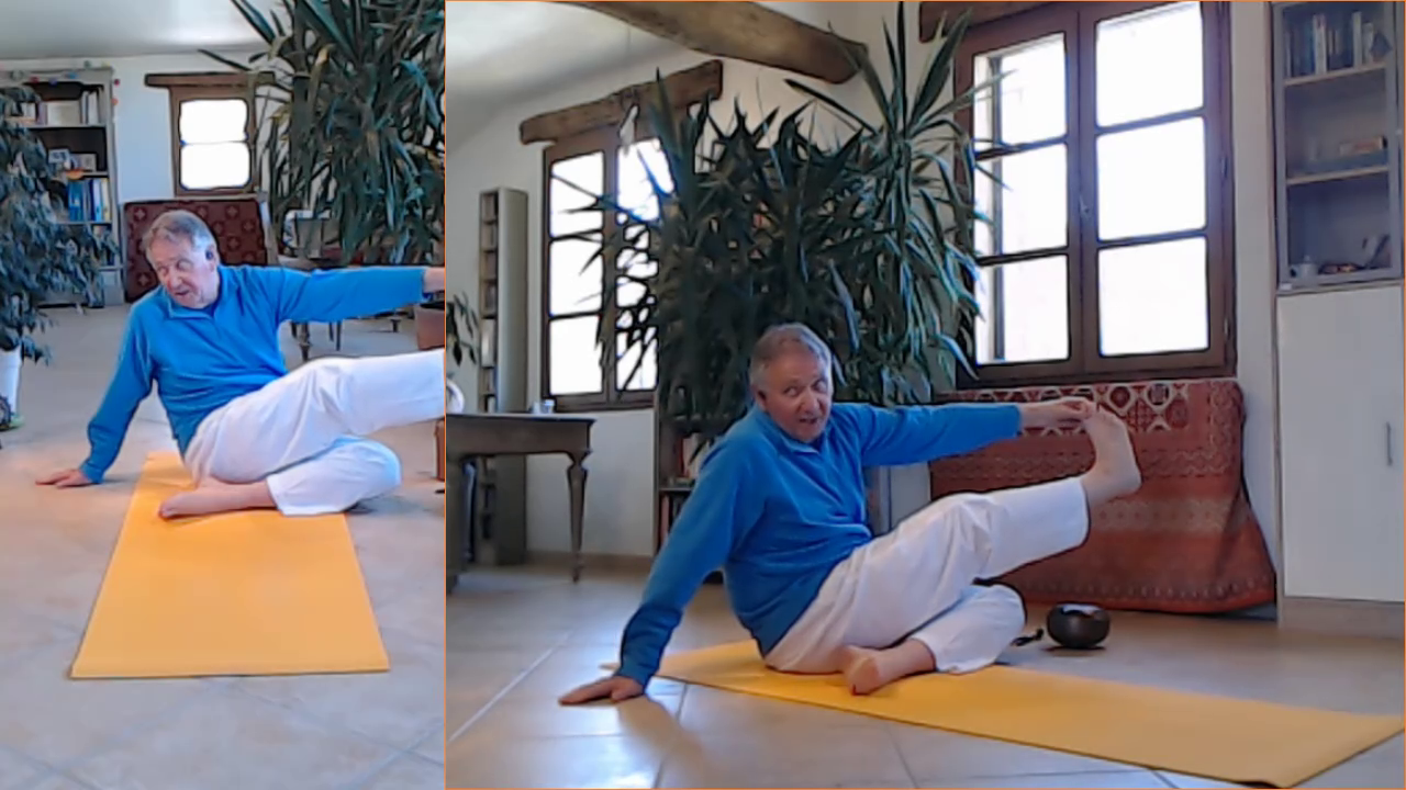 69 Urdvabaddhapadahasta asana Soulever sa vie